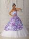 Pretty Sweetheart Printed White Quinceanera Dress Top Designer Listss