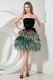 Unique Colorful Mini Skirt Strapless Girls Prefer Short Prom Dress