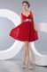 Cute Straps Empire Waist Wine Red Dress Ready To Prom Wear