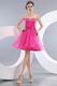 Lovely Sweetheart Neck Corset Fuchsia Short Prom Dress