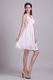 Top Designer Cross Back Short Dress For Prom Party In Baby Pink