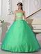 Apple Green Sweetheart Dress Spring Quinceanera Tulle Dresses