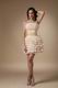 Ruffled Layers Skirt With Champagne Lace Sweet 16 Dress