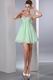 Cheap Pale Green Sequin Fabric High School Sweet 16 Dress