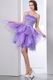 One Shoulder Lavender Affordable Organza Sweet 16 Dress