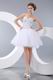 Luxury Sweetheart Crystals White Dresses For Sweet 16 Party