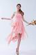 Cute Strapless Cascade Skirt Pink Sweet 16 Dress Discount