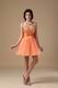 Sweetheart Orange Dresses For Sweet 16 Party Wear