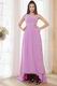 Elegant One Shoulder High Low Skirt Lilac Chiffon Prom Dress