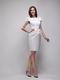 Cap Sleeves White Knee Length Dresses For Homecoming