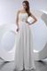 Sweetheart Ruched Applique Belt Ivory Quality Chiffon Prom Dress