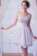 Hot Sell Straps Beaded Bodice Ivory Short Party Dress