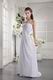 One Shoulder Cross Back White Chiffon Prom Dress Massachusetts