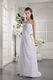One Shoulder Cross Back White Chiffon Prom Dress Massachusetts
