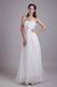 Elegant Sweetheart Ruched White Chiffon Evening Dress