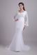 Long Chiffon Sleeves Trumpet Mother Of The Bride Dress