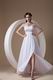 Beautiful Strapless Side Split Skirt White Prom Dress For Sale