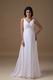 Decent V-neck White Long Maternity Prom Dress For Sale