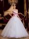 Beautiful Sweetheart White Organza Slim Quinceanera Dress