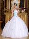 Strapless White Tulle Elegant Adult Ceremony Ball Gown