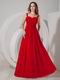 Straps Scarlet Chiffon Long La Prom Dress 2014 For Sale