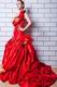 Exquisite Ruffles Straps Bubble Chapel Skirt Quince Party Dress