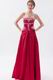 Fascinating Sweetheart Carmine Lace-up Evening Club Dress