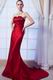 Affordable Mermaid Wine Red Celebrity Evening Dress