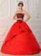 Scarlet Quinceanera Dress Top Designer Embroidery Bodice