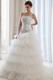 Brand New Strapless Layers Puffy Skirt Ivory Chapel Wedding Gown