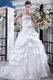 Beautiful Strapless Appliqued Wedding Gown With Beaded Decorate