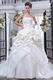 Gorgeous Applique Bead Bubble Layers Puffy Wedding Bridal Dress