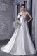 Ivory Strapless Wedding Bridal Dress With Bowknot Emberllish