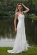 Elegant Halter Chiffon Embroidery Wedding Dress With Halter Design