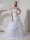 Beaded A-line Sweetheart White Organza Popular Wedding Dress