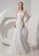 Pretty Mermaid Applique Inexpensive Wedding Dress With Jacket