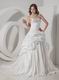 Best Deals Strapless Ivory Taffeta Pick-ups Wedding Dress 2014