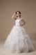 Strapless Floor-length Puffy Skirt Ivory Bridal Gown Discount