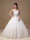 Discount Strapless Floor-length Tulle Puffy Wedding Dresses
