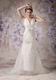 Modest V-neck Applique Lace Wedding Dress Manufacturer