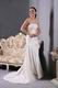 Strapless Sweetheart Mermaid Wedding Dress Bowknot Emberllish