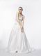 Elegant Strapless Appliqued A-line Chapel Wedding Dress With Beading