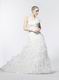 Fashionable Single Shouler Mermaid Ruffles Cascade Wedding Gown