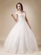 Unique Sweetheart Neck Applique Church Wedding Dress Puffy