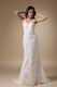 Beautiful V-neck Custom Made Lace Wedding Dress Slender