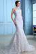 Exclusive Appliqued Empire Mermaid Fishtail Wedding Dress Slender