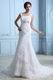 Wide Straps Square Neck Mermaid Destination Wedding Dress Cheap