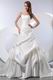 Cheap Sweetheart Ruched Bubble Puffy Chapel Bridal Dress
