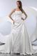 A-line Long Skirt With Button Ivory Church Wedding Gown