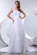 Deep Sexy V-neck Fishtail White Lace Wedding Dress Cheap